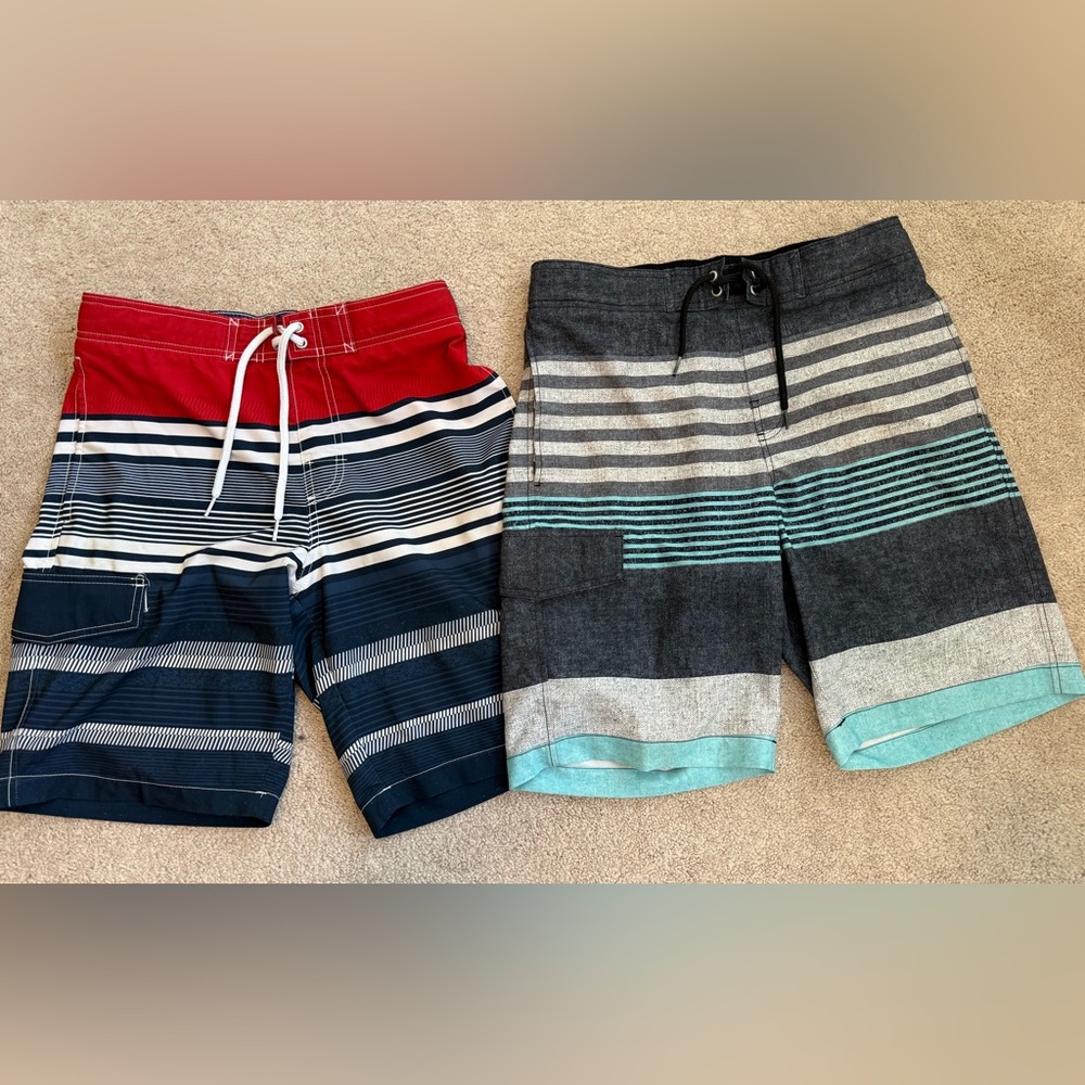 LOT 2 Sonoma Cargo Pocket Board Shorts Men's Swim Trunks Small S
